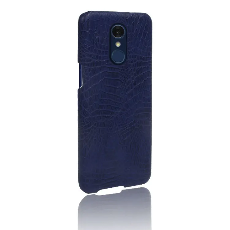 Синий Чехол для LG G7 G7 thinQ G710/Q7/K8 /G4 styus G4 note/LS770/Qstylus stylo4 с крокодиловым узором - Цвет: Синий