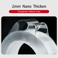 2mm 3M Double-sided Tape Nano Tape 5M Wall Stickers Home Improvement 1M/2M Strong Thicken Tapes Adhesif Double Face Waterproof