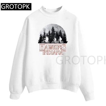

TV Friends Stranger Things Season 3 Print Eleven Hoodie Women O Neck Hoodies Loose Student Girl Streetwear Thin Tops Hoodie XXL