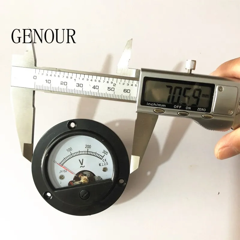 Description Picture 3 of itemRound panel meters for EC2500 and EC3500 gasoline generator parts  voltmeter voltage meter circle shape 0-300V
