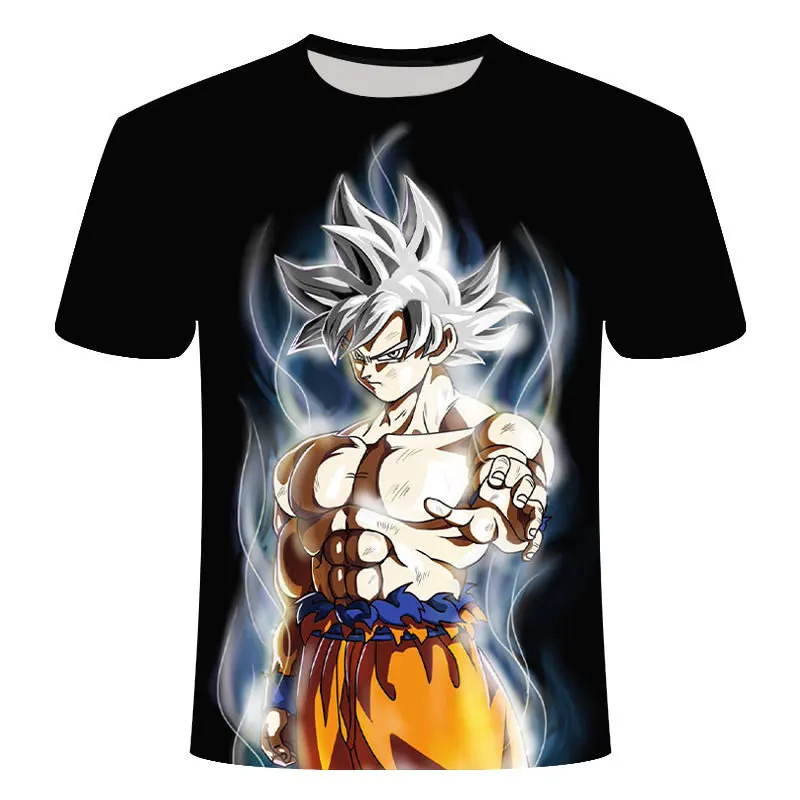 Новинка Мужская 3D футболка Dragon Ball Z Ultra Instinct Goku Super Saiyan God Blue Vegeta с рисунком летняя футболка Размер 6XL - Цвет: TX942