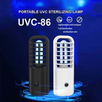 

2.5W Portable USB Rechargeable UV Sterilizer Light UVC Sanitizer Ozone Ultraviolet Germicidal Lamp LED 265nm Air Disinfect Light
