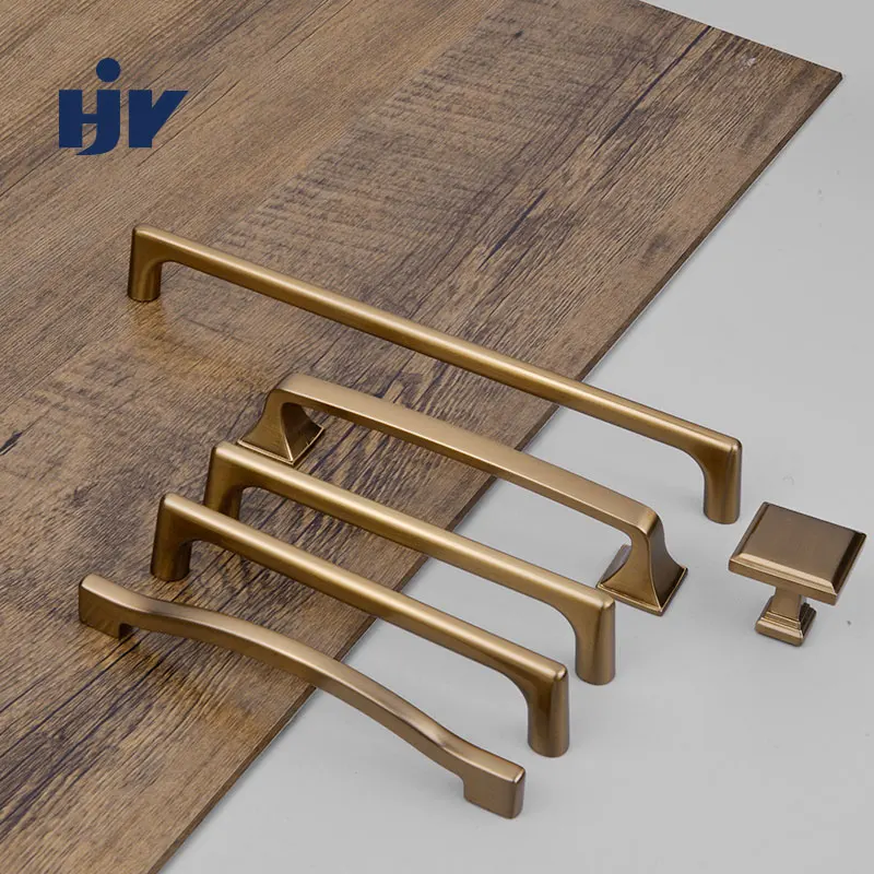 Tiradores de latón para muebles, pomos modernos para cajones, manija
