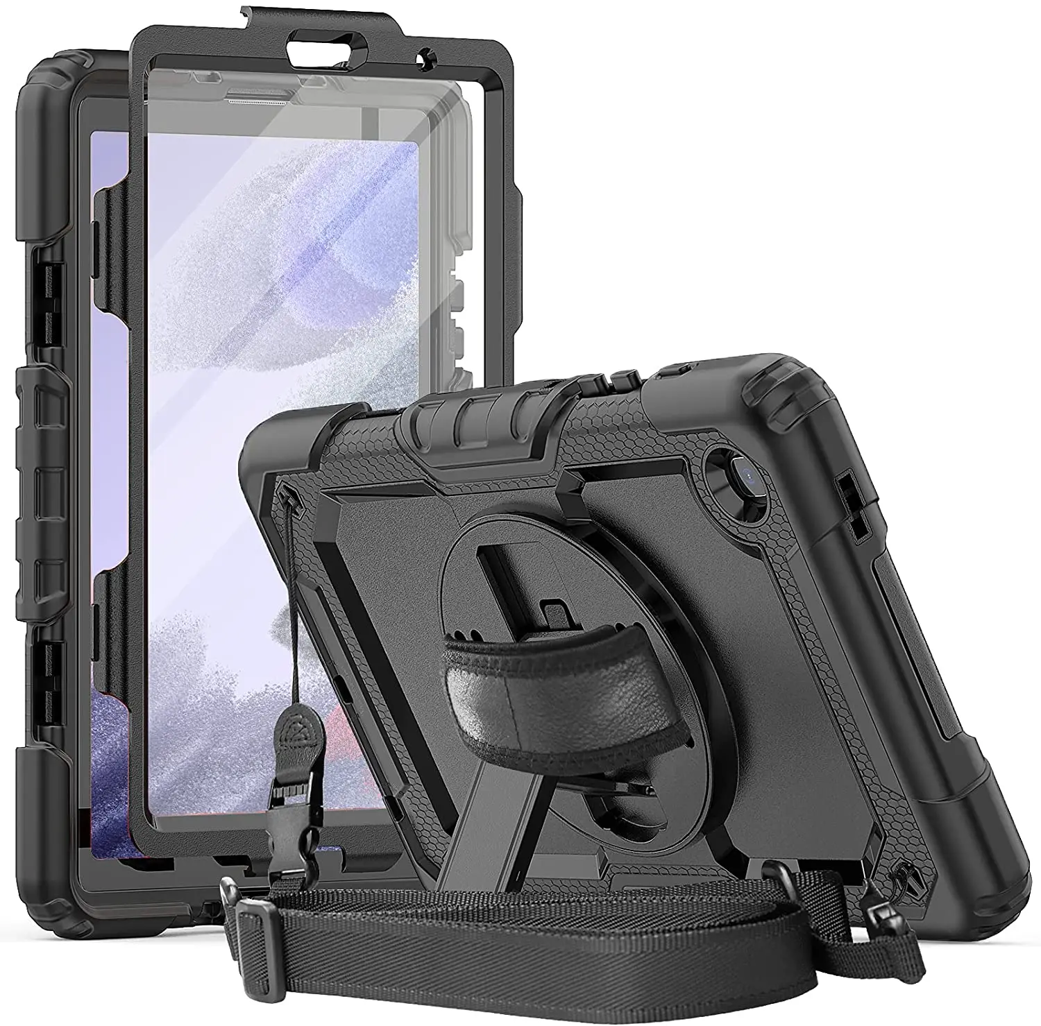 Hand 360 Draaibare Kickstand Robuuste Beschermhoes Voor Samsung Galaxy Tab A7 Lite Case 8.7 "Screen Protector SM T225/T220|Hoezen voor tablets en e-books| - AliExpress