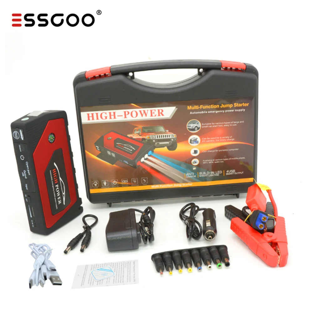 Автомобильный стартовый двигатель Батарея Мощность банк 69800mAh 12v 600A Портативный