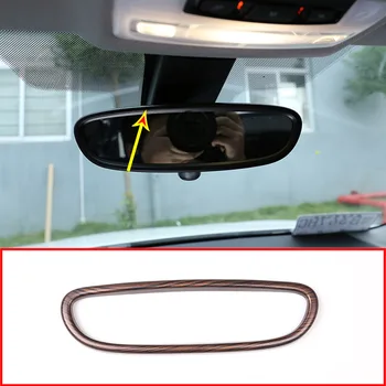 

Car accessories Pine Wood Grain Interior Rearview Mirror Decorative Frame Trim For BMW X1 F48 2016-2019 & 1 Series F20 2011-2015