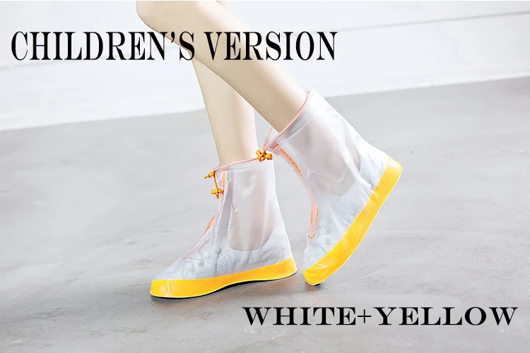 Лидер продаж; Водонепроницаемая детская обувь; непромокаемые Нескользящие туфли для многократного применения; плотные непромокаемые сапоги; buty damskie - Color: Children Version