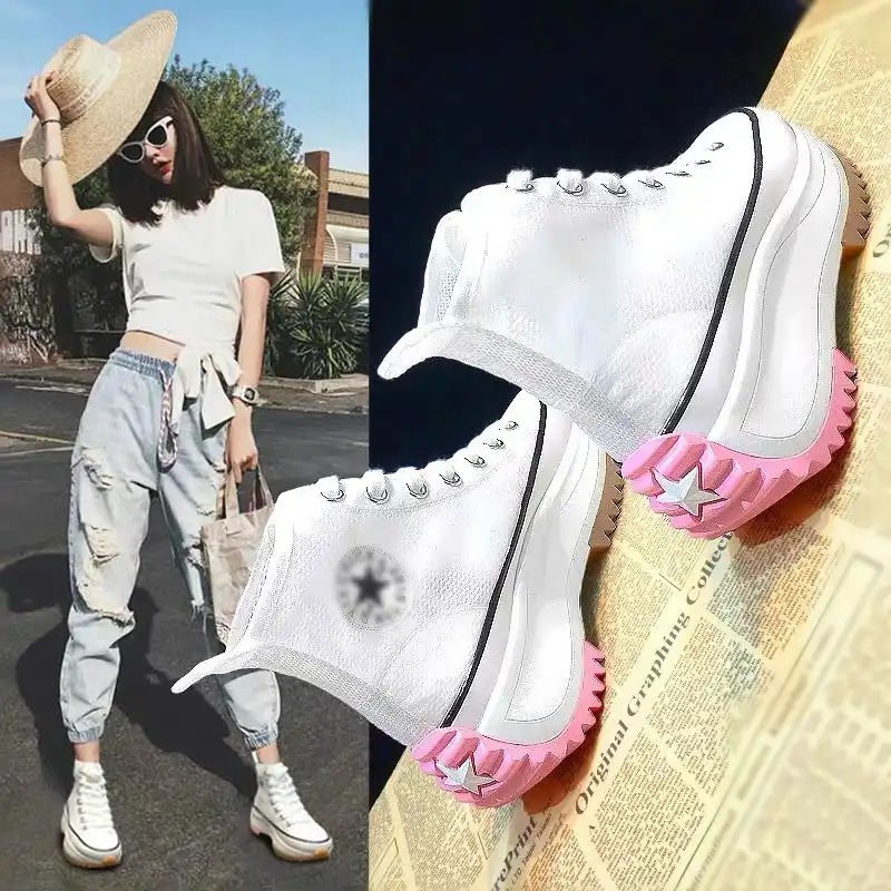 white womens fashion trainers