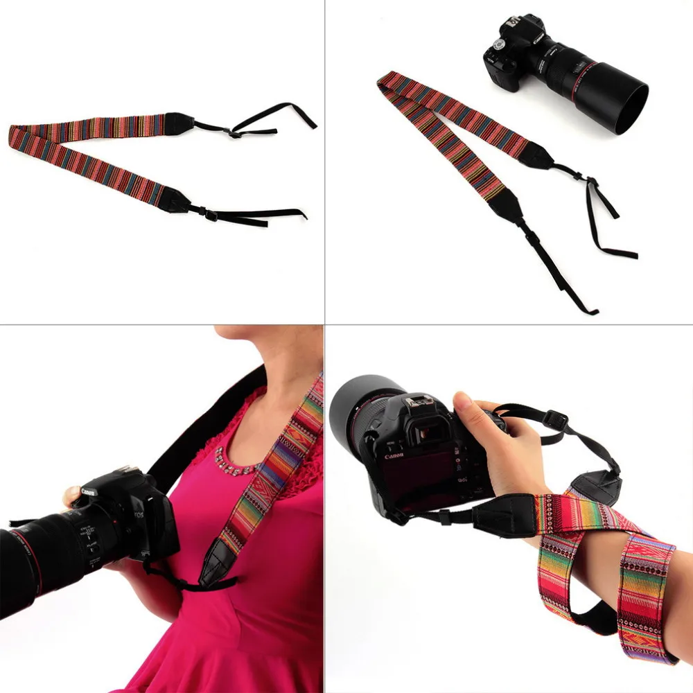 1pcs Vintage Camera Shoulder Neck Strap For Nikon For Canon For Sony For Panasonic SLR DSLR Brand New