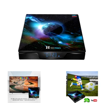 

H10 Pro Smart TV Box Android 9.0 TV Box Set Top Box 2.4G 5G WiFi 6K Media Player(4+32G)