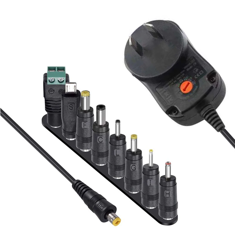 AC100 240V конвертер постоянного тока 3V 4 5 V 5V 6V 7 9V 12 1A Регулируемый адаптер питания