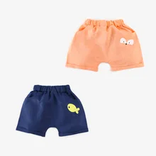 Летний Стиль; импортные товары; шорты с аппликацией; штаны для малышей; хлопковые дышащие льняные детские брюки