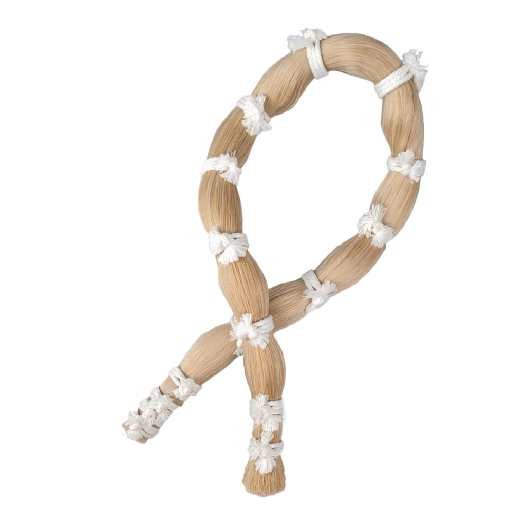 Beige Прочный 1 Хэнк из 4/4 3/4 размер скрипки лук волос конский хвост DIY 80 см/31,49'' - Цвет: Beige