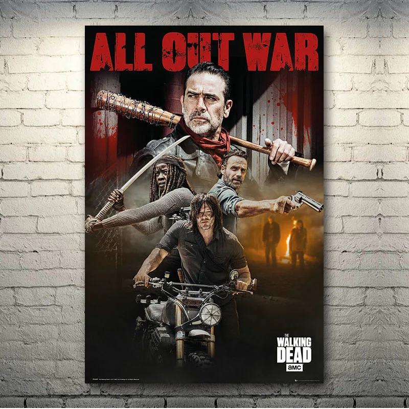 The Walking Dead TV Series Art Silk Canvas Poster 13x20 24x36 inch