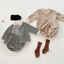 Costume de Service à domicile pour enfants, 2 pièces, Cardigan rayé à manches longues + ensemble short à pain, nouvelle collection printemps automne 2022 