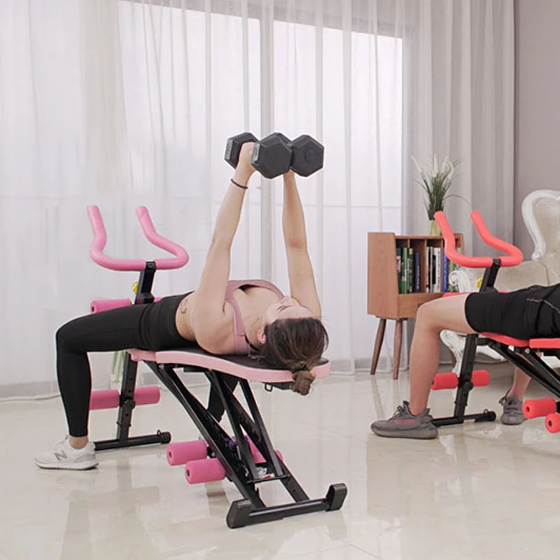 Multifunctional waist beauty machine F-380 sit-up auxiliary fitness equipment weight loss board household roll dumbbell bench