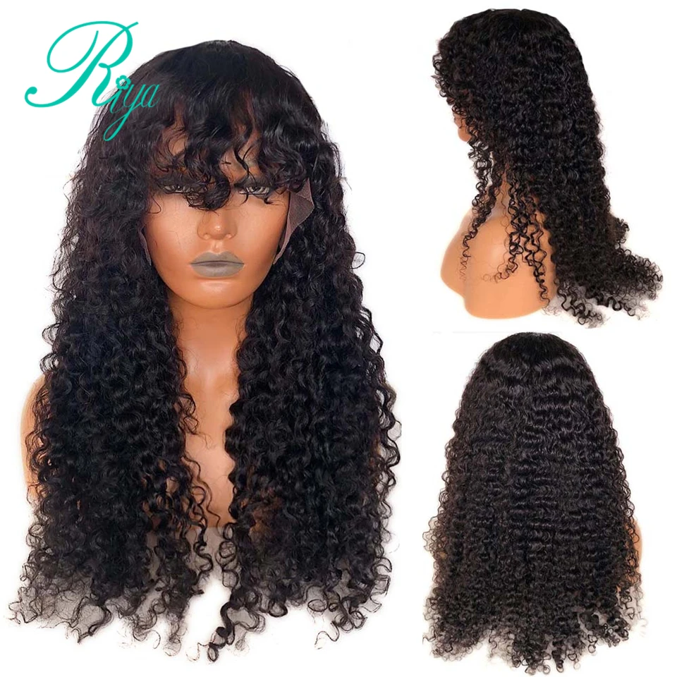 natural Color Wig 13X6 Невидимый 150% 1B30 эффектом деграде(переход от темного к Цвет Синтетические волосы на кружеве человеческих волос парики с челкой предварительно застежка вьющихся фронтальной парик шнурка индийские волосы Remy - Цвет: natural Color Wig