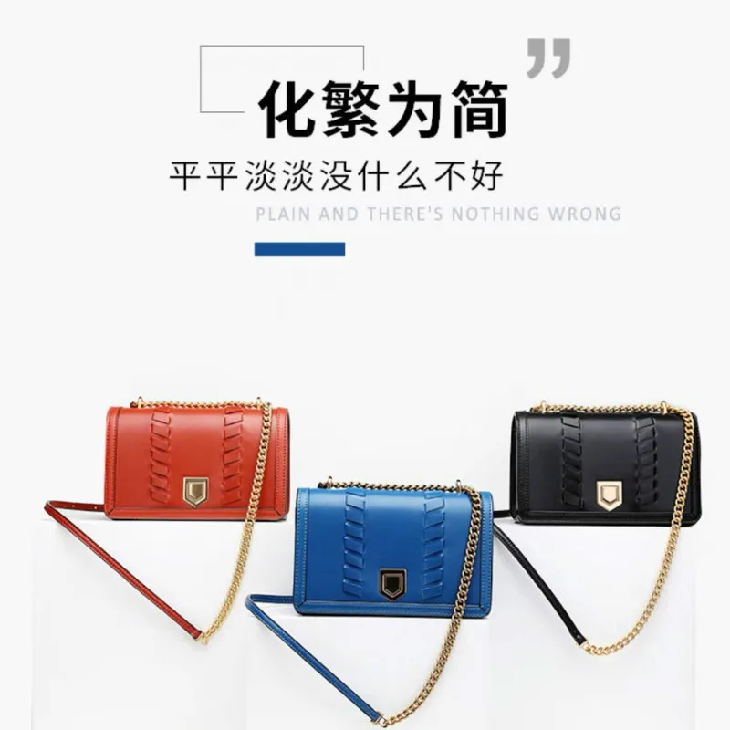

New C Home K Weaving Wandering Lock Rhombus Chain Single Shoulder Oblique Satchel Small Fang Bag