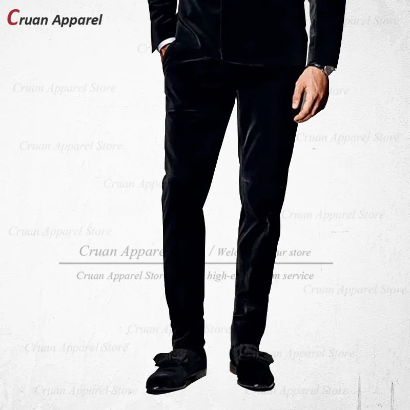 Mens Suit Pants Slim Fit Wedding Formal