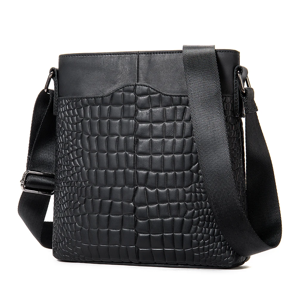 Сумка на плечо WESTAL мужская из натуральной кожи модный роскошный брендовый слинг