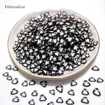 

20g/Bag Polymer Clay Penguin Slices add-on Slime Additives Supplies Fimo Kawaii Charms DIY Filler For Fluffy Clear Slime
