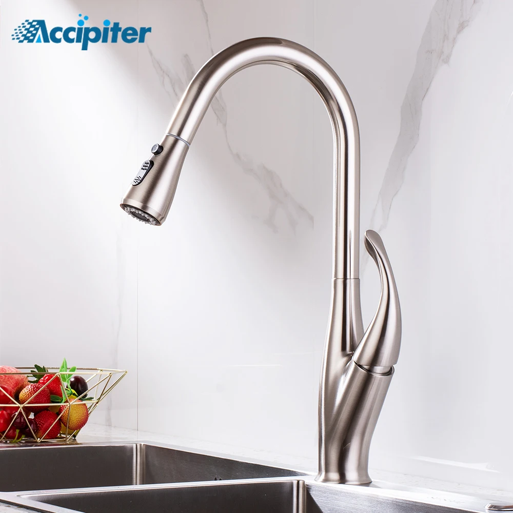 

Pull Out Kitchen Faucet Single Handle Sink Kitchen Faucet Single Hole Swivel 360 Degree Water Mixer Tap Mixer Tap 3 functions