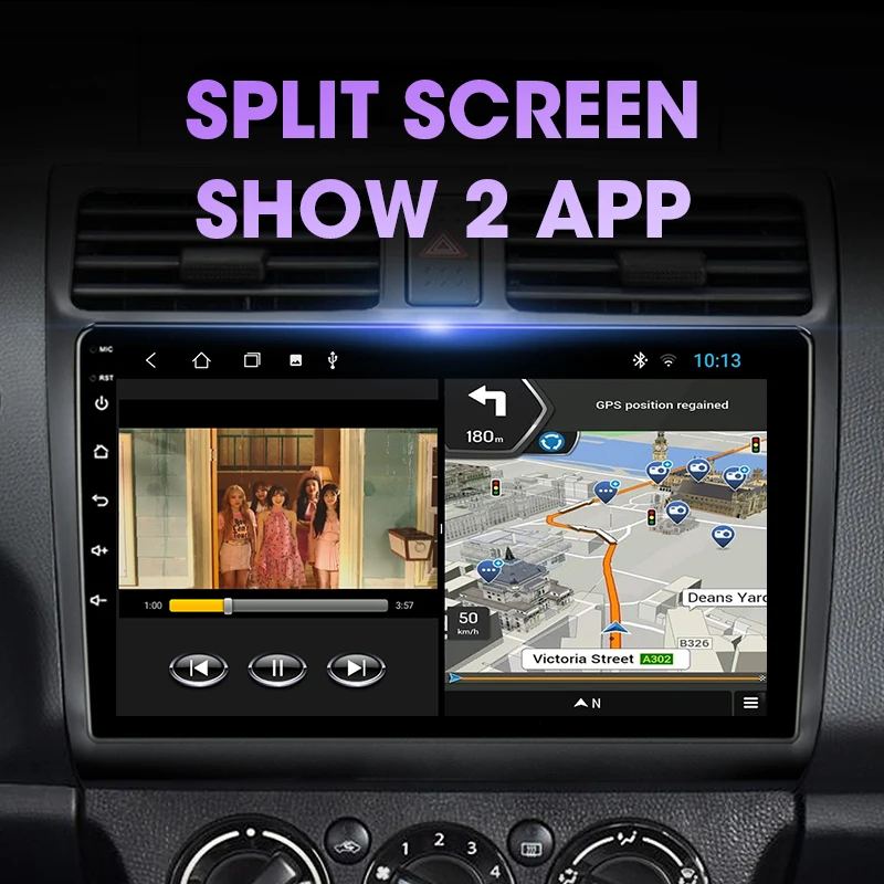 Автомобильный мультимедийный комплект Vropke Android 9 0 для Suzuki Swift 2005 2010 стерео GPS