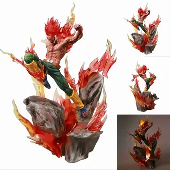 

Naruto Statue Strongest Form Might Guy Dead Door Night Kai With LED Light GK Action Figure Collectible Model Toys