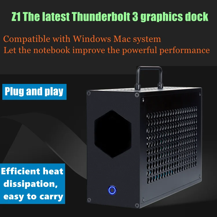 최신 외부 그래픽 박스 Thunderbolt 3 노트북 외부 그래픽 카드 EGPU Z1 독립 그래픽 독 게임 그래픽 카드|컴퓨터 ...