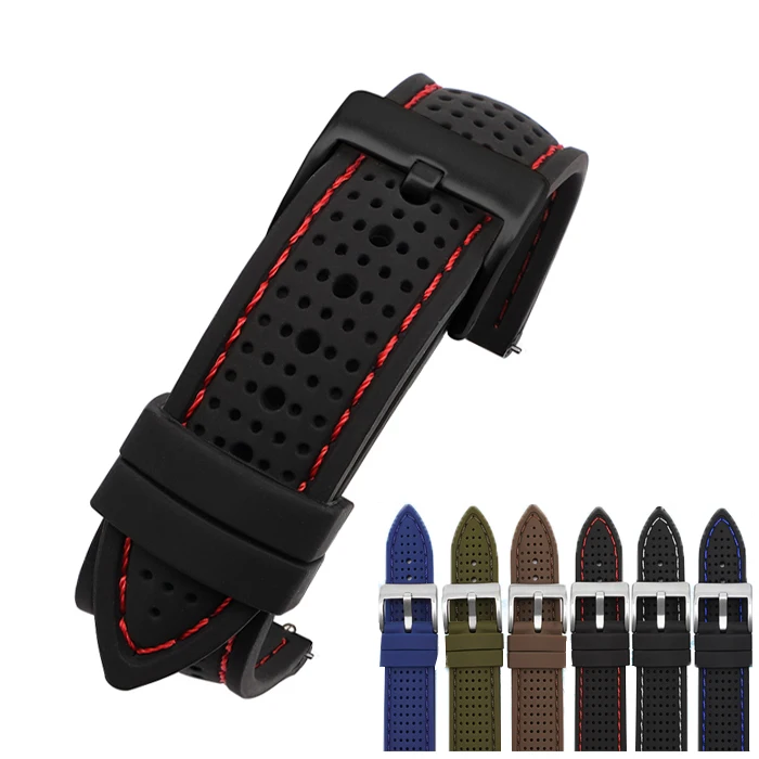 Silicone Sport Strap Waterproof Rubber Replacement Band