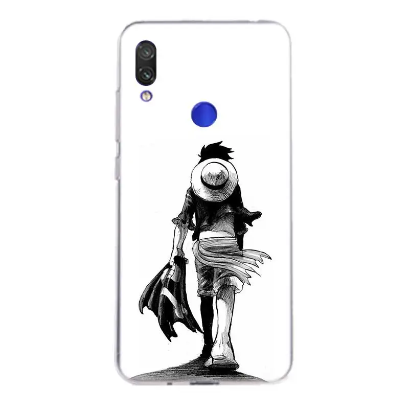One Piece Logo Anime Silicone Phone Case For Xiaomi Redmi Note 8 7 6 Pro 5 4 4X K20 7A S2 5A 6A Y3 Xiomi A3 9T 9 SE F1 S2 Cover - Цвет: No.6