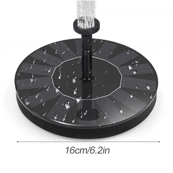 

Mini Solar Fountain Solar Water Fountain Garden Pool Pond Outdoor Solar Panel Fountain Floating Fountain Garden Decoration
