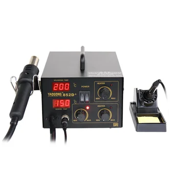 

Yaogong 852D+ Double digital display adjustable constant temperature two in one maintenance electric soldering iron