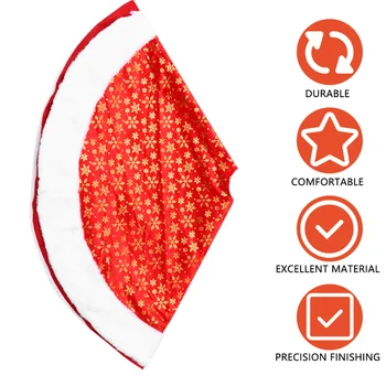 

1Pc Tree Skirt Soft Hoilday Ornament Durable Xmas Decoration Tree Shawl Christmas Tree Mat Christmas Skirt