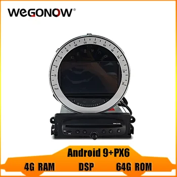 

DSP IPS PX6 Android 9.0 4GB +64GB navigation GPS map Car DVD Player RDS Radio Bluetooth 4.2 For BMW Mini Cooper R56 2006-2013