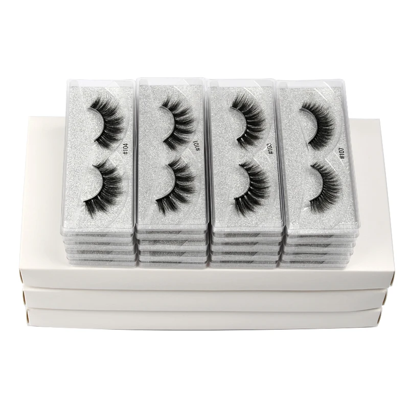 Mink-Lashes Natural In-Bulk Mix 3d 20/100pcs