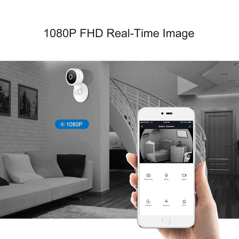 Tuya Smart Life WiFi 1080P IP камера наблюдения камера видеонаблюдения ЕС вилка