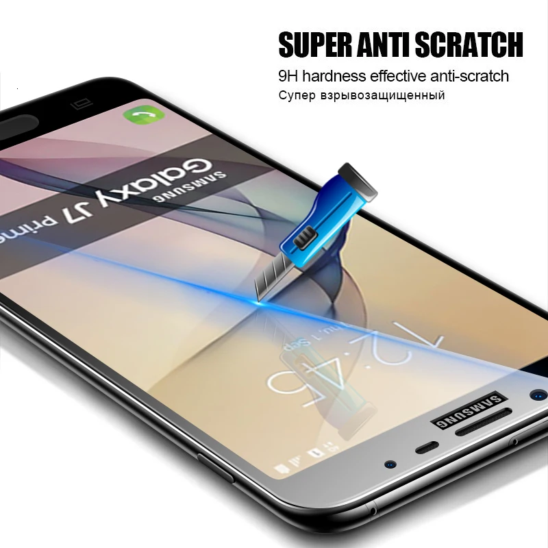 Защитное стекло для samsung galaxy j2 j5 j7 prime закаленное защитное экрана на sansung galaxi j 2 5 7