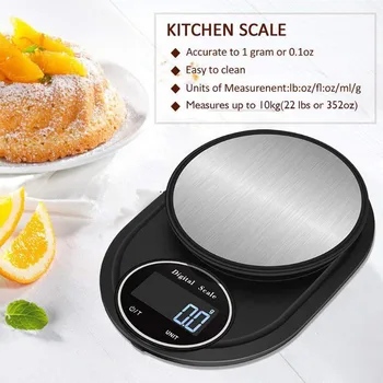 

Multi-Function Electronic Scale 5kg LCD Digital Scale Kitchen Food Weighing Tool Baking Scale Balance Measuring Platform Scale