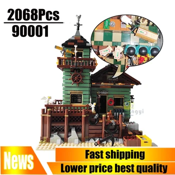 

90001 The Old Fishing Store 2068pcs City Creator Street View MOC Model Building Blocks Compatible with 21310 Toys