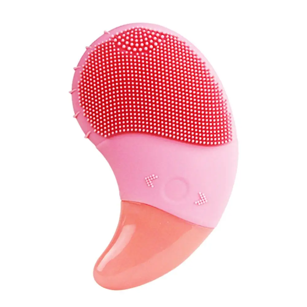 Pink Щетка для очищения лица электрическая силиконовая кисть для лица Массажер водонепроницаемый перезаряжаемый 3 скорости вибрации щетка для чистки лица - Цвет: Pink