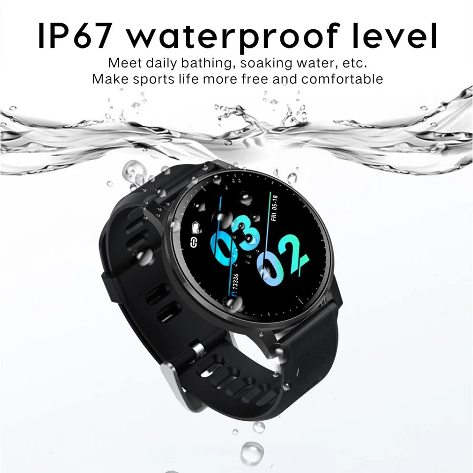 Q20 фитнес-браслет IP67 водонепроницаемые Смарт-часы с измерением артериального давления для мужчин t шагомер сердечного ритма часы для мужчин и женщин подарок