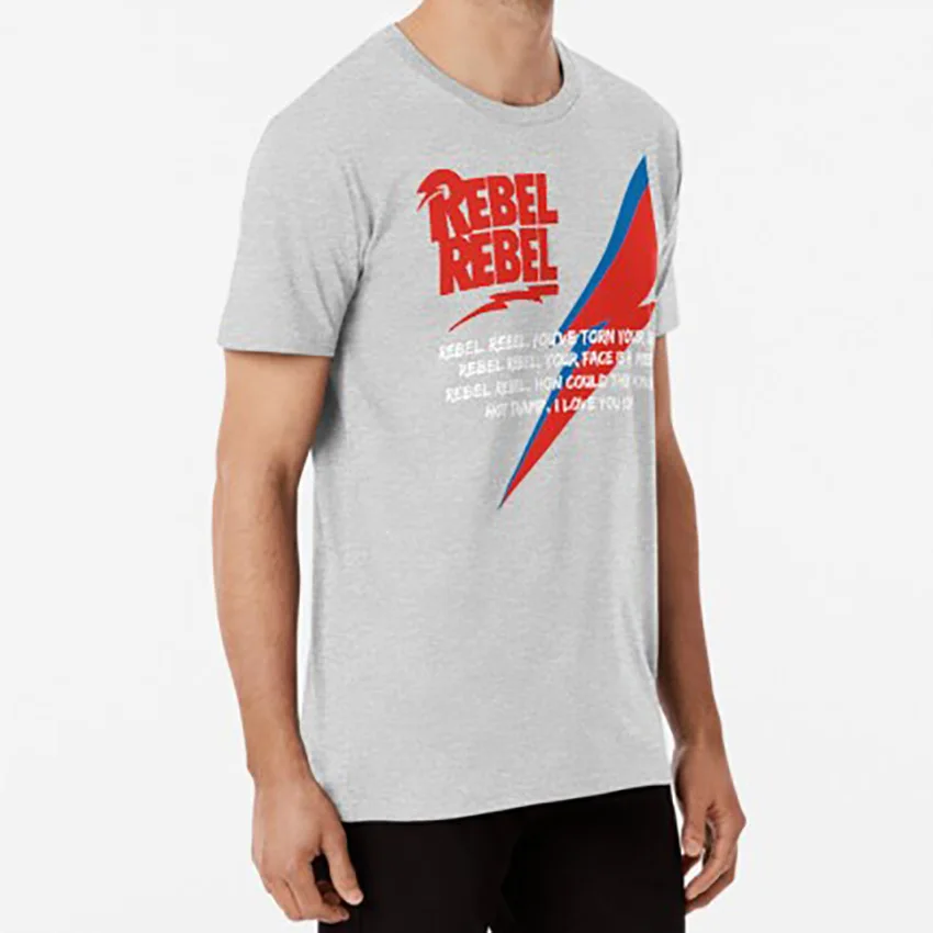 Rebel Words футболка Девид Боуи музыкальный певец сочинитель артист икона
