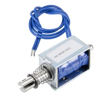 Uxcell ZYE1(тау)-0630Z DC 24V толкающий Электромагнит с открытой рамкой