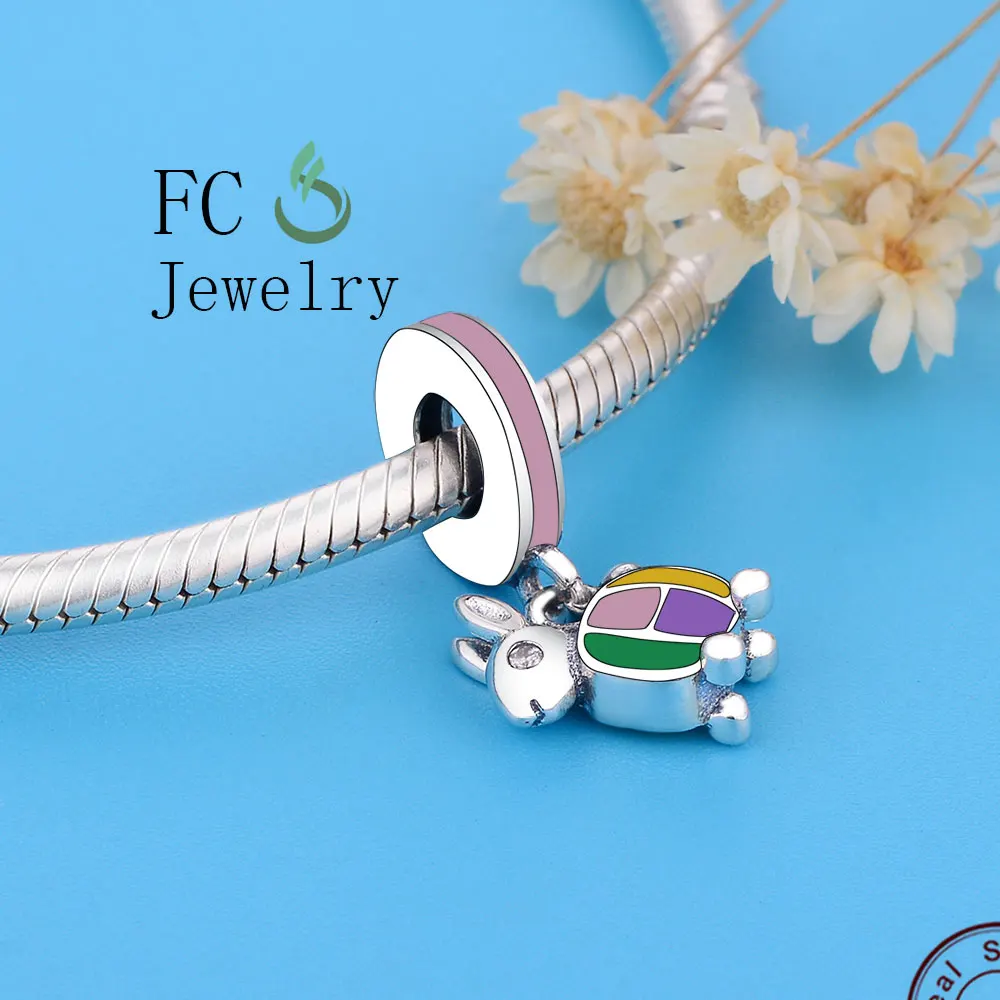 FC Jewelry Fit оригинальный браслет BrandCharm из стерлингового серебра 925 пробы черепаха с