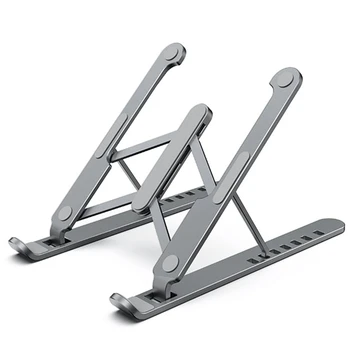 

Laptop Stand Adjustable Portable Laptop Holder with Non-Slip Pad Aluminum Alloy Desktop Mount Compatible with 10-15.6 In
