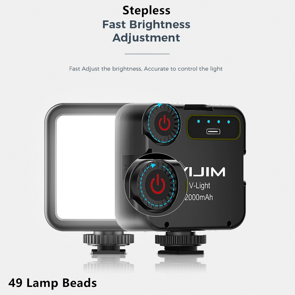 

Ulanzi 6W Mini LED Video Light 2000mAh Built-in Battery 5500K Photographic Lighting U Bright Vlog Fill Light Stepless Adjustment