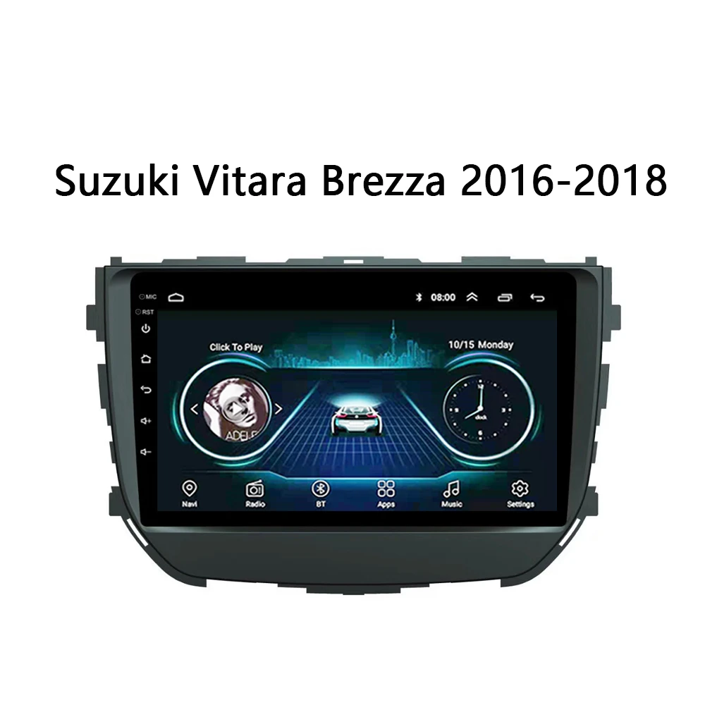 Мультимедийная система для Maruti Suzuki Vitara Brezza 2016 2018 автомобильное радио Android DVD плеер