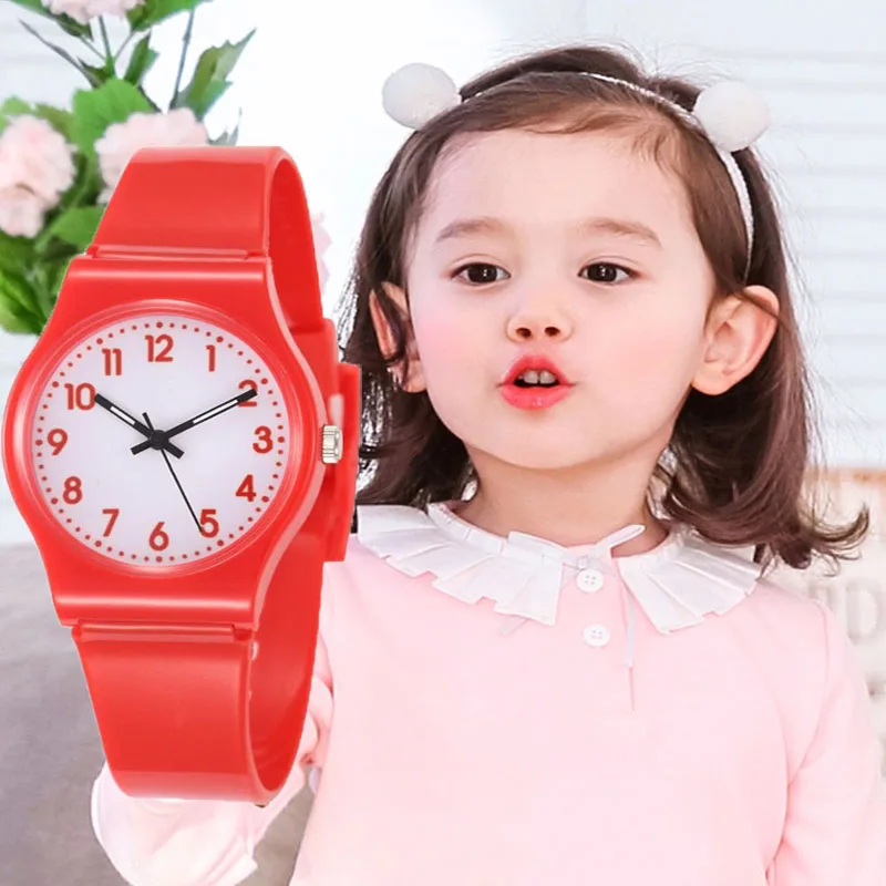 Часы Детские с маленьким циферблатом Мультяшные кварцевые милые для девочек