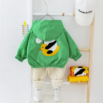 

2020 Baby Boys Girls Clothing Sets Casual Style Hooded Coats Pants Cartoon Toddler Infant Clothes Children Clothing
